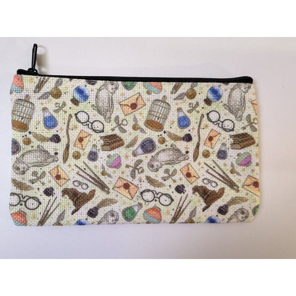 New Small Harry Potter Double Sided Makeup Cosmetic Toiletries Bag Pouch Womens